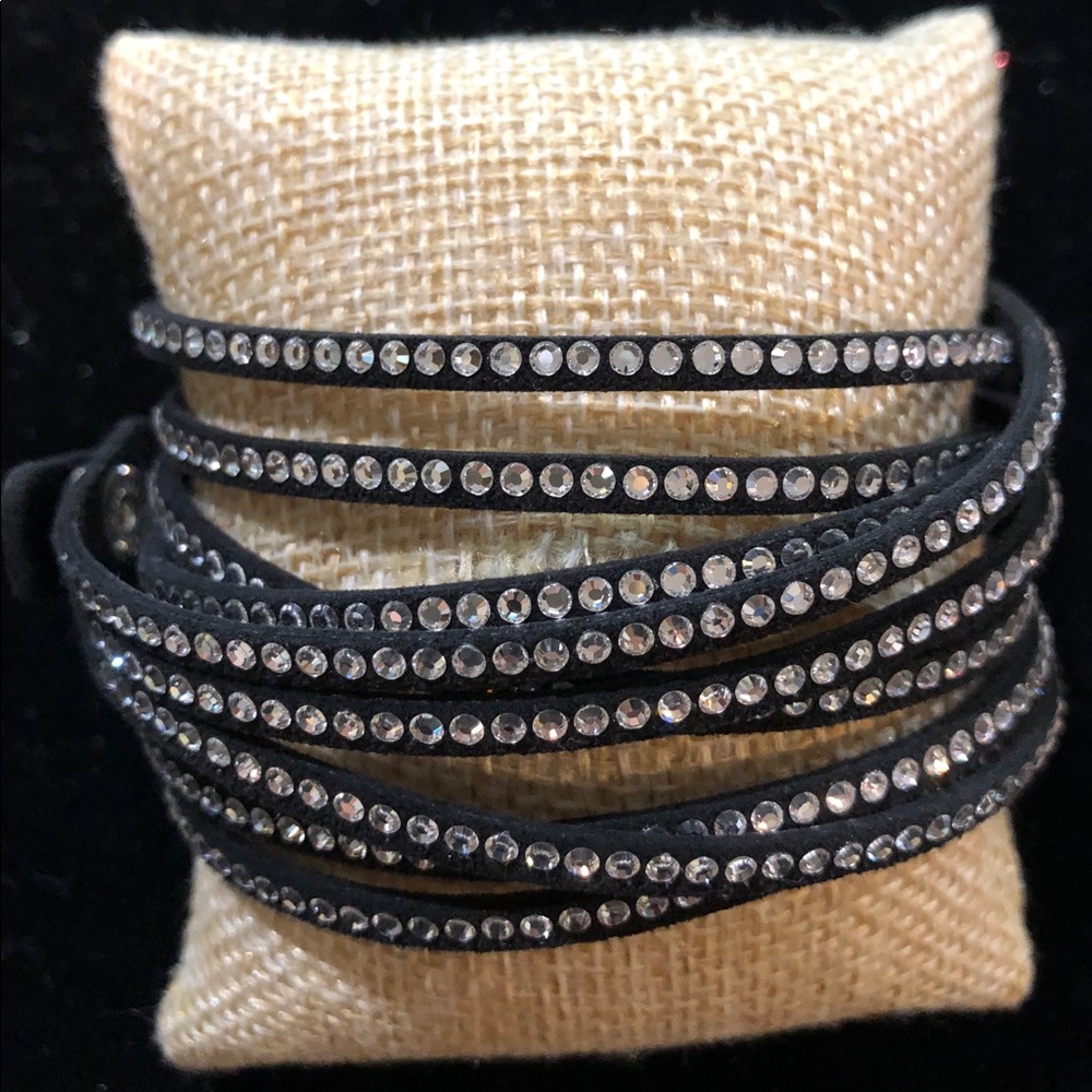 Touchstone by Swarovski black wrap bracelet